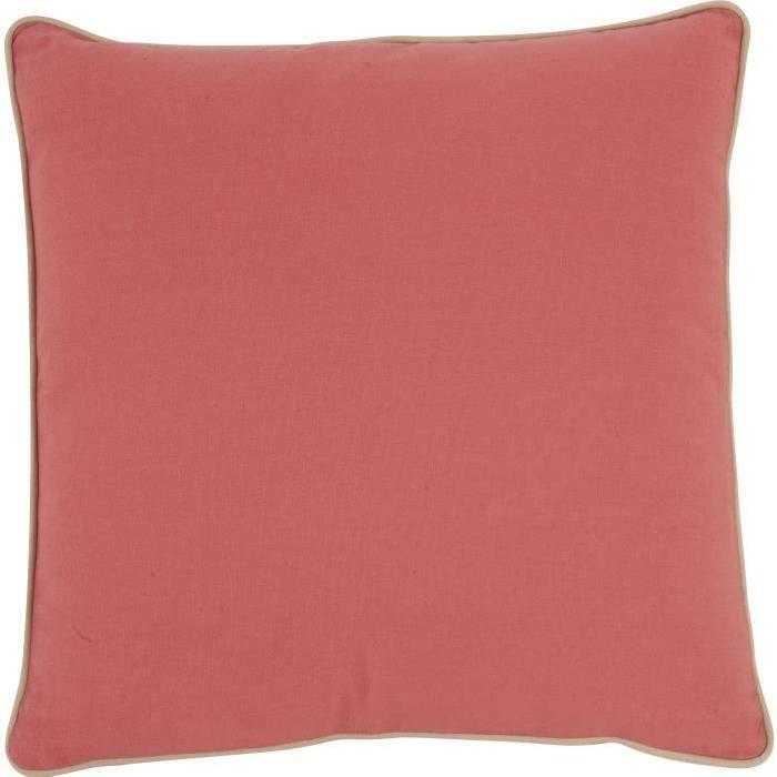 ATHEZZA Coussin 100 % coton Colorful 45x45 cm corail