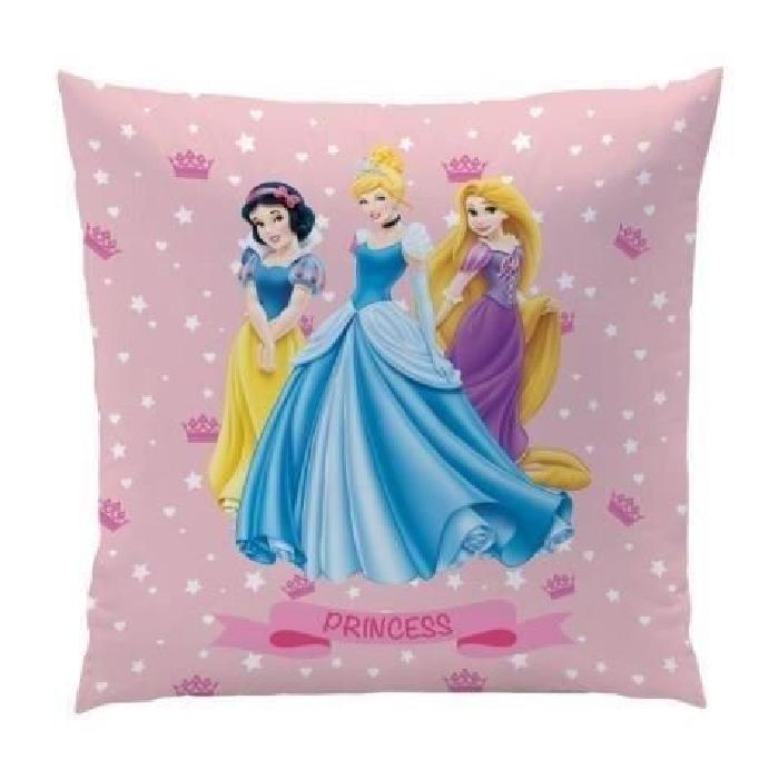 DISNEY PRINCESS Coussin rose 40x40cm