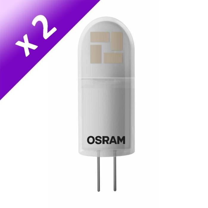 OSRAM Lot de 2 Ampoules LED G4 2 W équivalent a 28 W blanc chaud