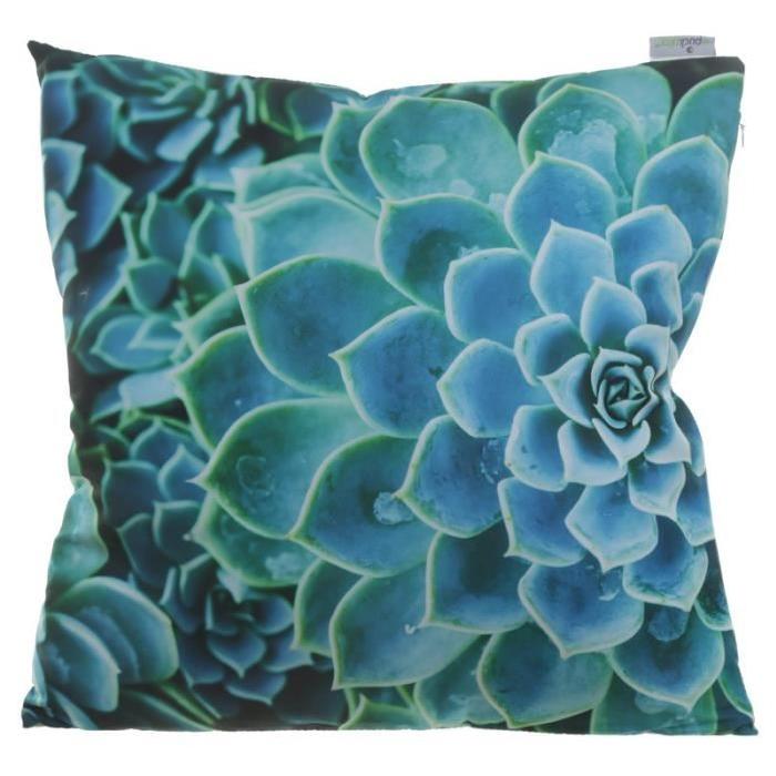 Coussin Cactus Succulent - 50x50cm - Vert