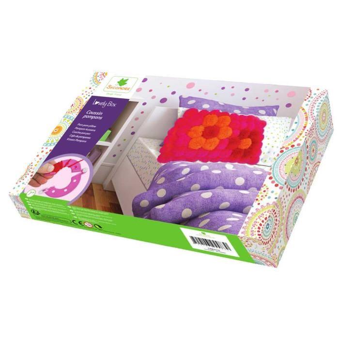 SYCOMORE Coussin en Pompons XL