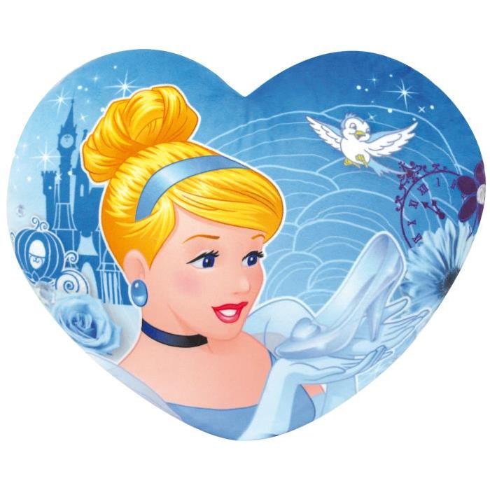 DISNEY PRINCESSES Coussin en Coeur, Cendrillon