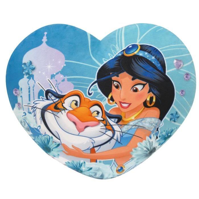 DISNEY PRINCESSES Coussin en Coeur, Jasmine