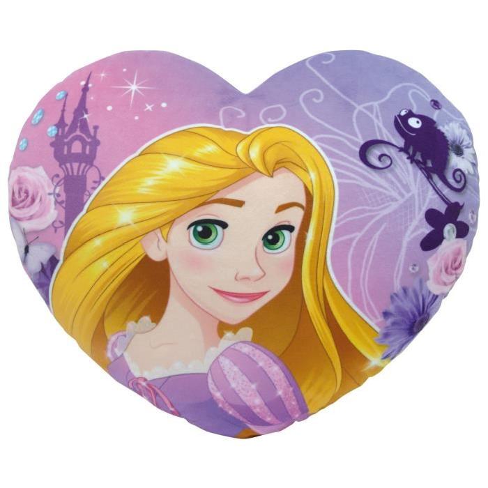 DISNEY PRINCESSES Coussin en Coeur, Raiponce