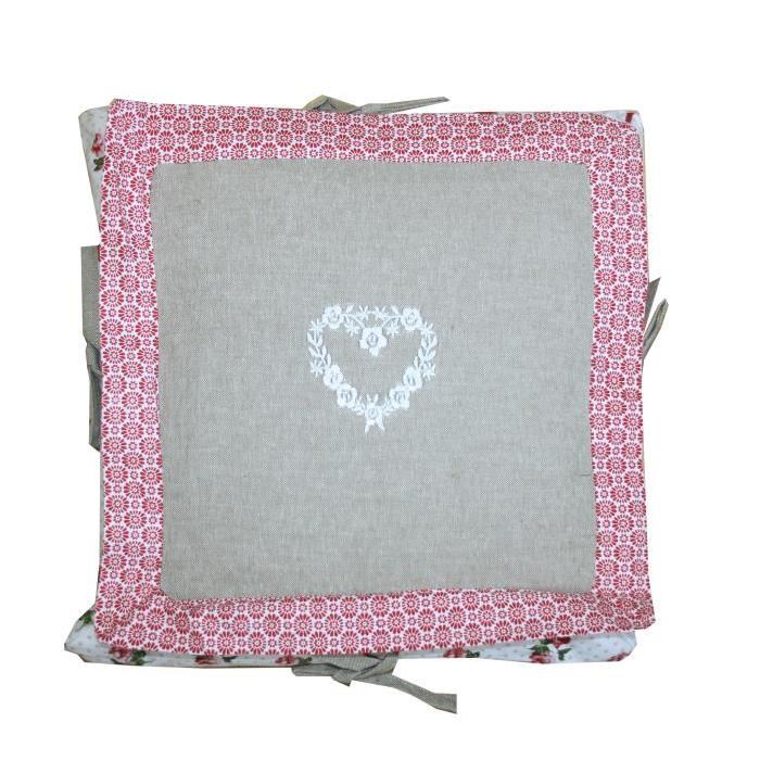 DEKOANDCO Coussin sandwich Rosa