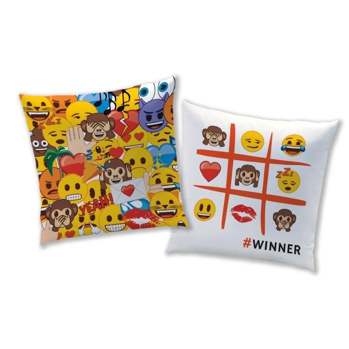 EMOJI EMOTIONS Coussin carré 40 x 40 cm