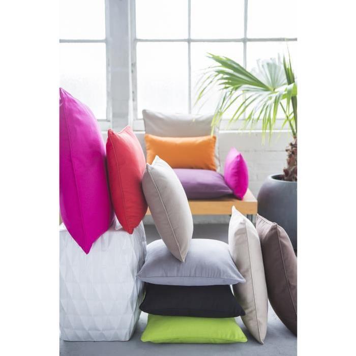 FINLANDEK Coussin uni Kajaani 40 cm noir