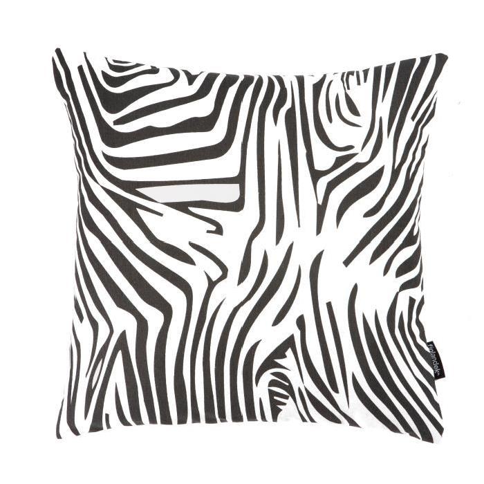 FINLANDEK Coussin imprimé tigre noir 40 cm - KERAVA - TIIKERI