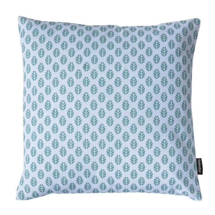 FINLANDEK Coussin imprimé Feuilles Kerava - Sulka 40x40 cm menthe