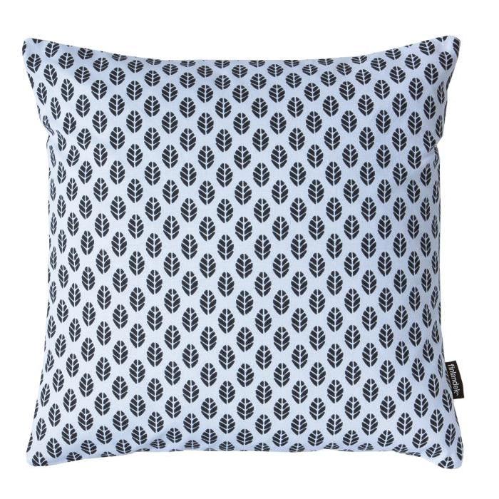 FINLANDEK Coussin imprimé Feuilles Kerava - Sulka 40x40 cm noir