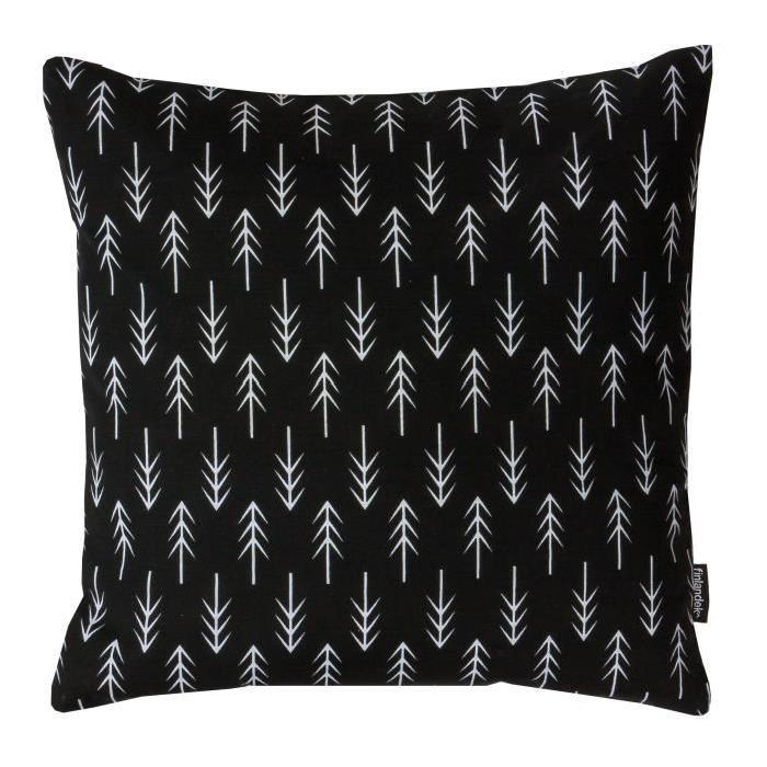 FINLANDEK Coussin imprimé fleches Kerava - Espoo 40 cm noir