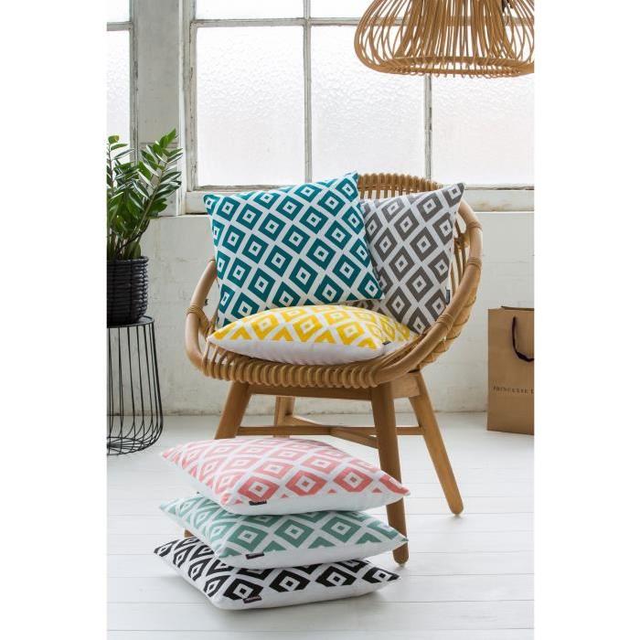 FINLANDEK Coussin imprimé losanges Kerava - Kemi 40 cm menthe