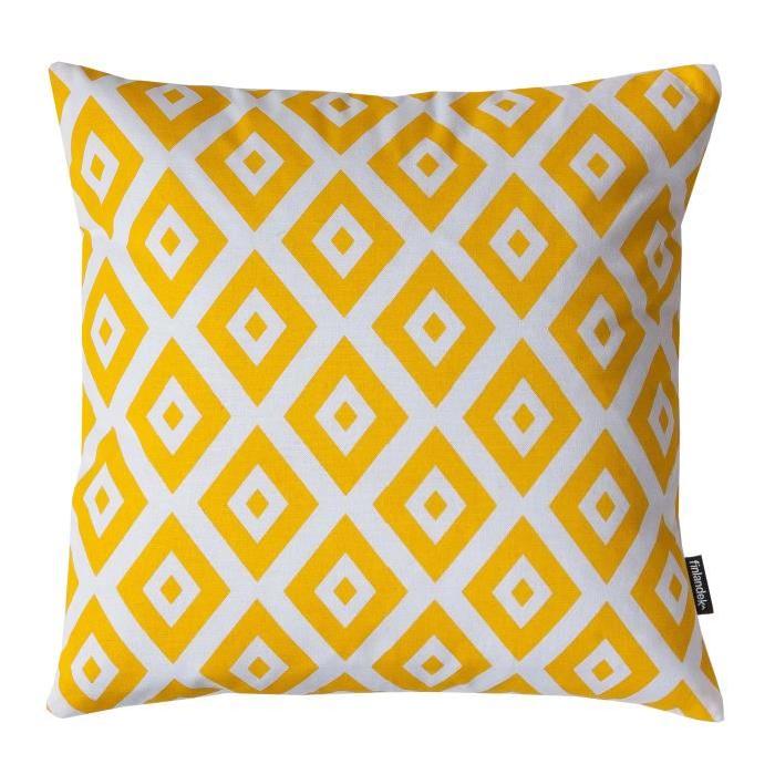 FINLANDEK Coussin imprimé losanges Kerava - Kemi 40 cm soleil