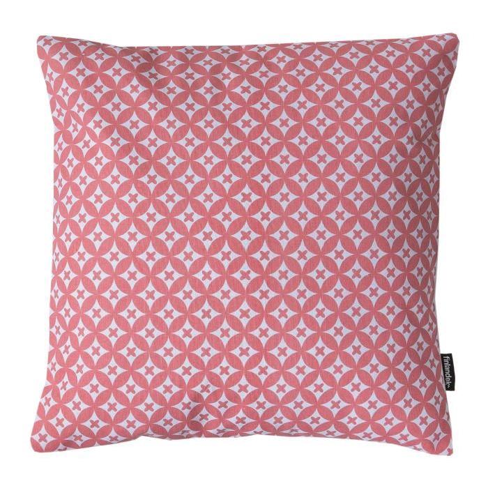 FINLANDEK Coussin imprimé croix Kerava - Oulu 40 cm blush