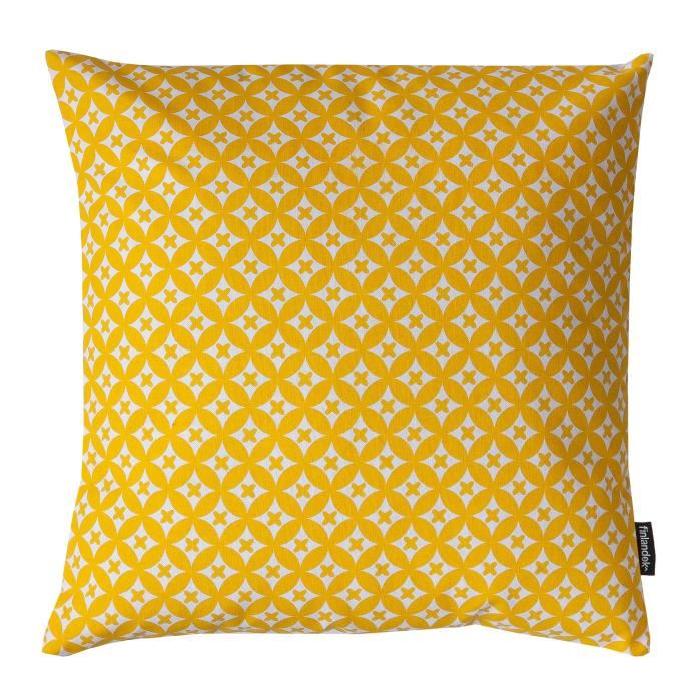 FINLANDEK Coussin imprimé croix Kerava - Oulu 40 cm soleil