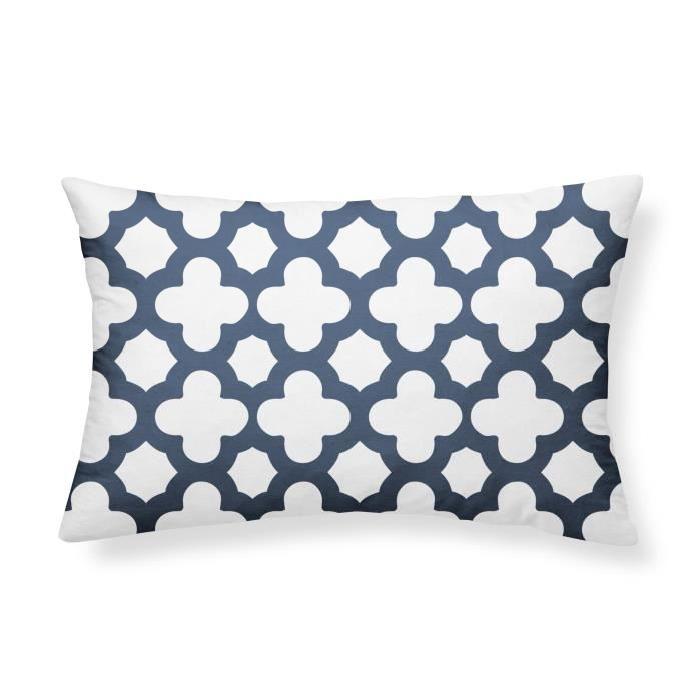 FINLANDEK Coussin ALIISA 30x50 cm bleu et blanc