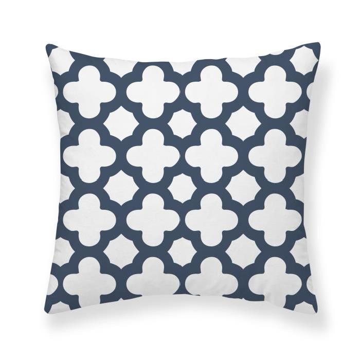 FINLANDEK Coussin ALIISA 40x40 cm bleu et blanc