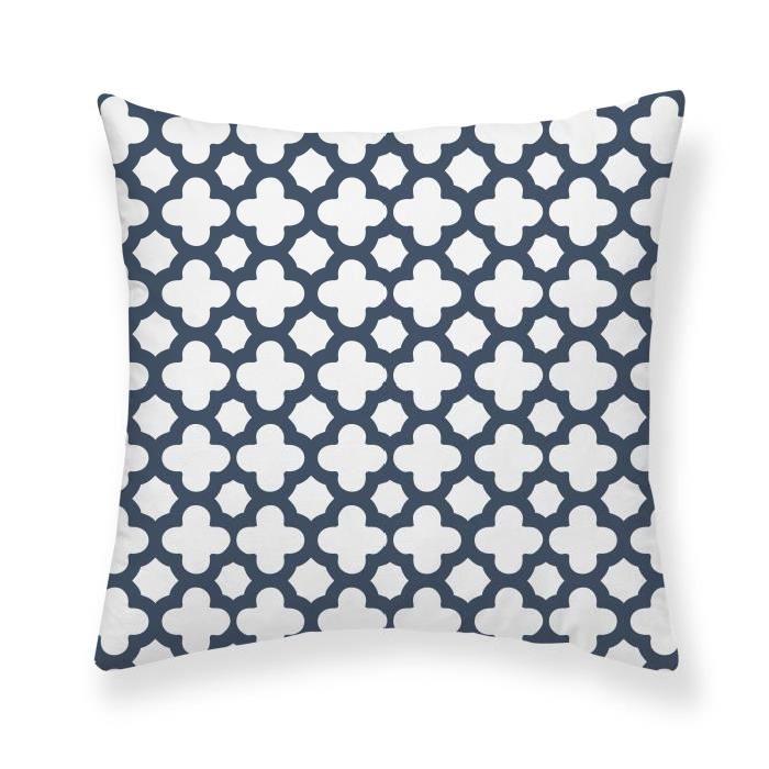 FINLANDEK Coussin ALIISA 60x60 cm bleu et blanc