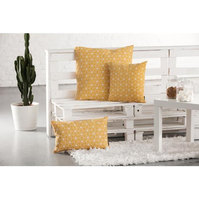 FINLANDEK Coussin ANELMA 30x50 cm jaune moutarde