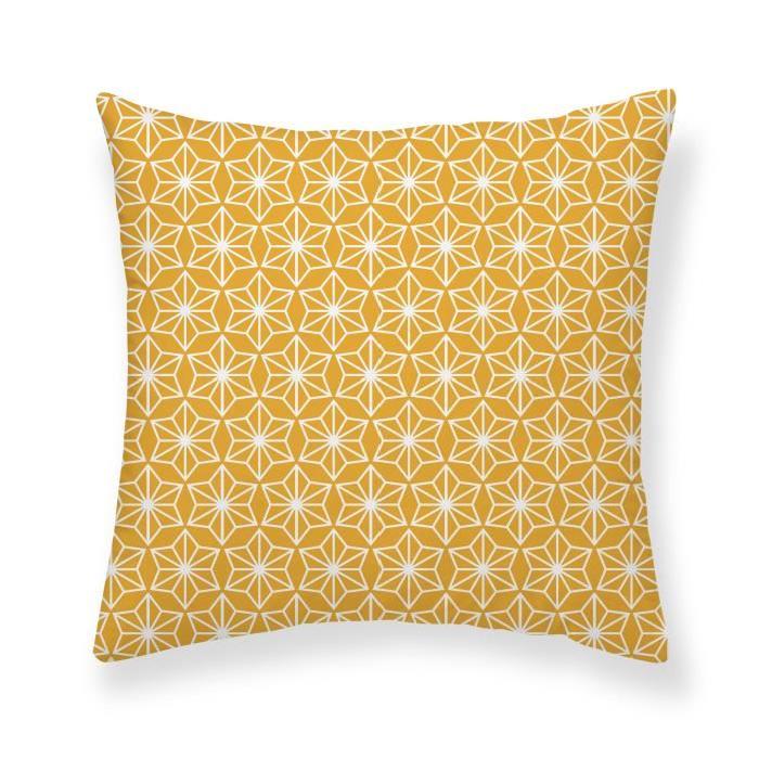 FINLANDEK Coussin ANELMA 40x40 cm jaune moutarde