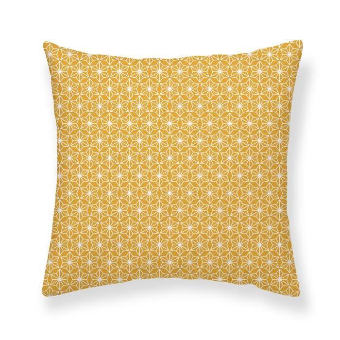 FINLANDEK Coussin ANELMA 60x60 cm jaune moutarde