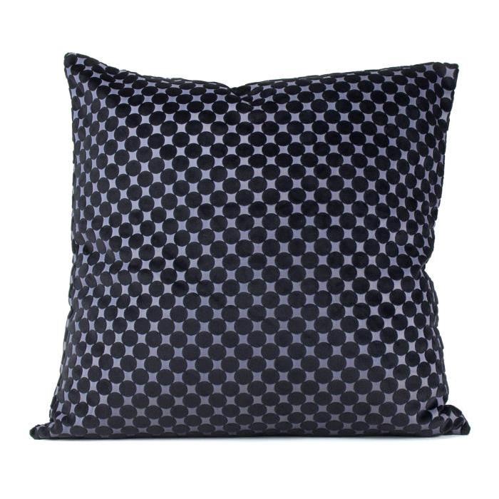 PAVILLON INTERIEUR Coussin Logan 45x45 cm noir