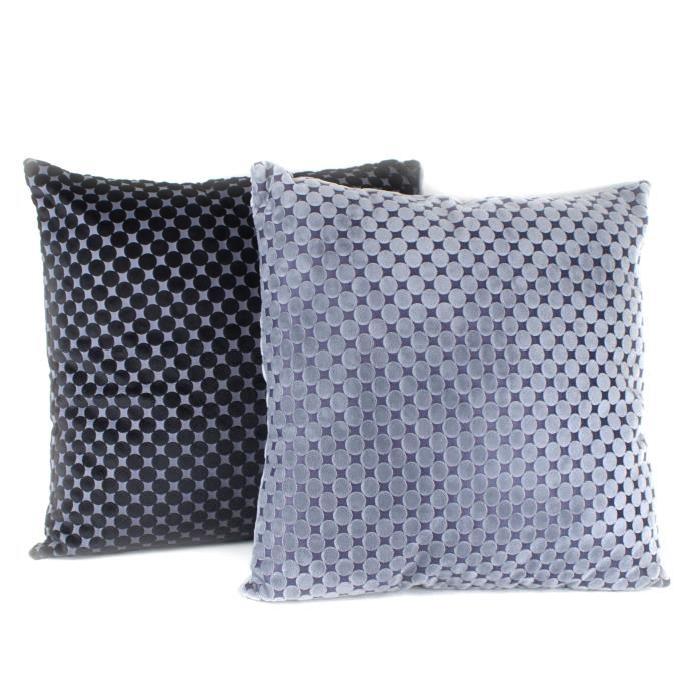 PAVILLON INTERIEUR Coussin Logan 45x45 cm noir