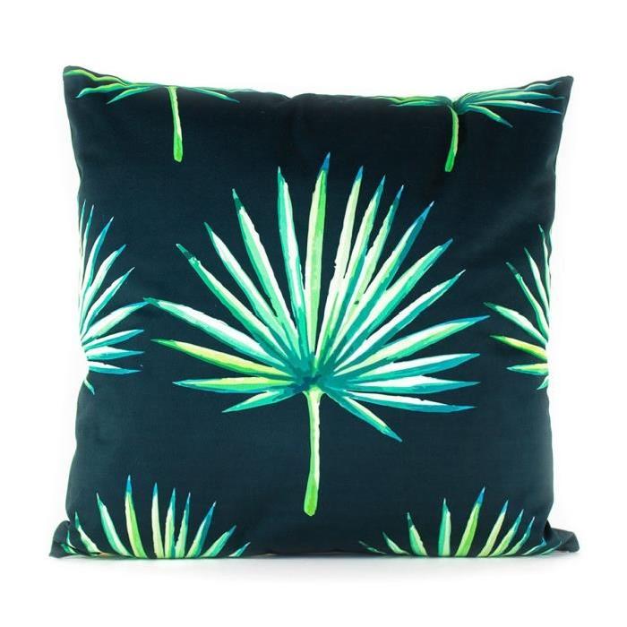 MARLENE BACKER Coussin déhoussable Bahya 45x45 cm vert et noir