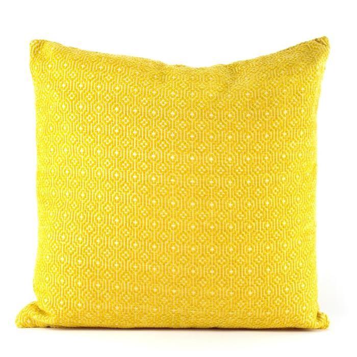 MARLENE BACKER Coussin déhoussable Line 45x45 cm jaune