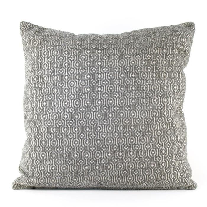 MARLENE BACKER Coussin déhoussable Line 45x45 cm gris