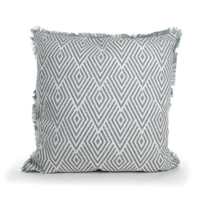 MARLENE BACKER Coussin déhoussable Menas 45x45 cm gris