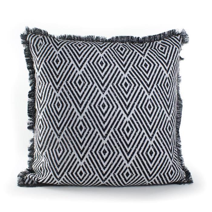 MARLENE BACKER Coussin déhoussable Menas 45x45 cm noir