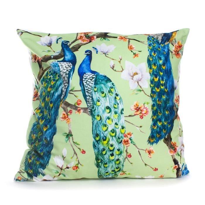 MARLENE BACKER Coussin déhoussable Soane 45x45 cm vert