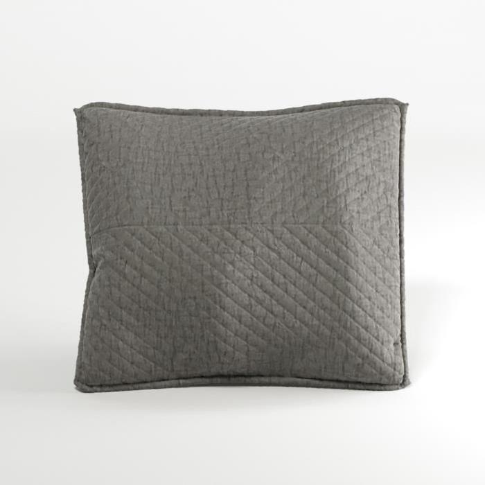 MARLENE BACKER Coussin Juliette 45x45 cm gris