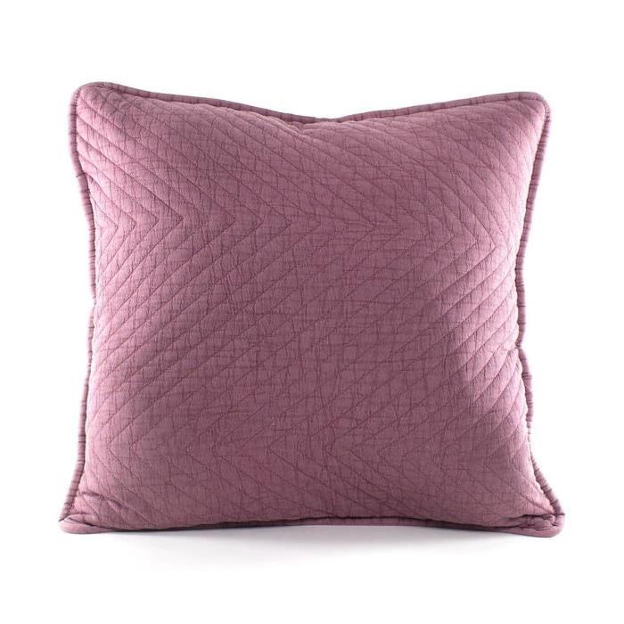 MARLENE BACKER Coussin Juliette 45x45 cm mauve