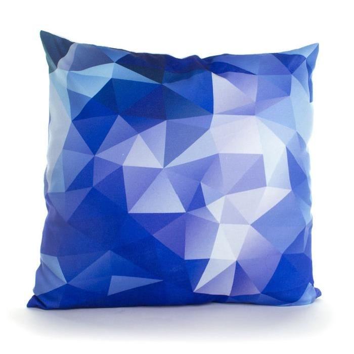 ANDORA Coussin déhoussable NESTOR 45x45 cm bleu et blanc