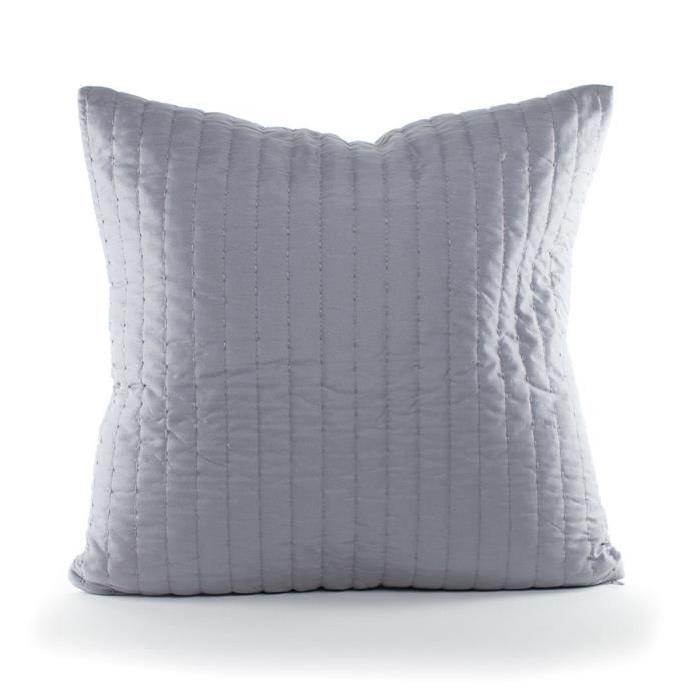 ANDORA Coussin déhoussable LILI 45x45 cm gris