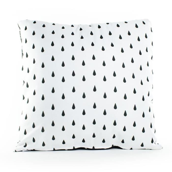 PAVILLON D'INTERIEUR Coussin DIDO 40x40 cm noir et blanc