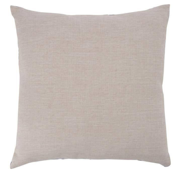 JOLIPA Lot De 2 Coussins Imprimés en coton - Bleu 45x45cm