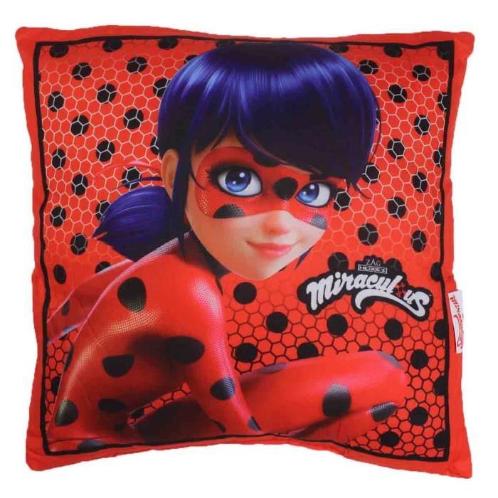 LADYBUG DOTS Coussin Microfibre 40x40 cm rouge