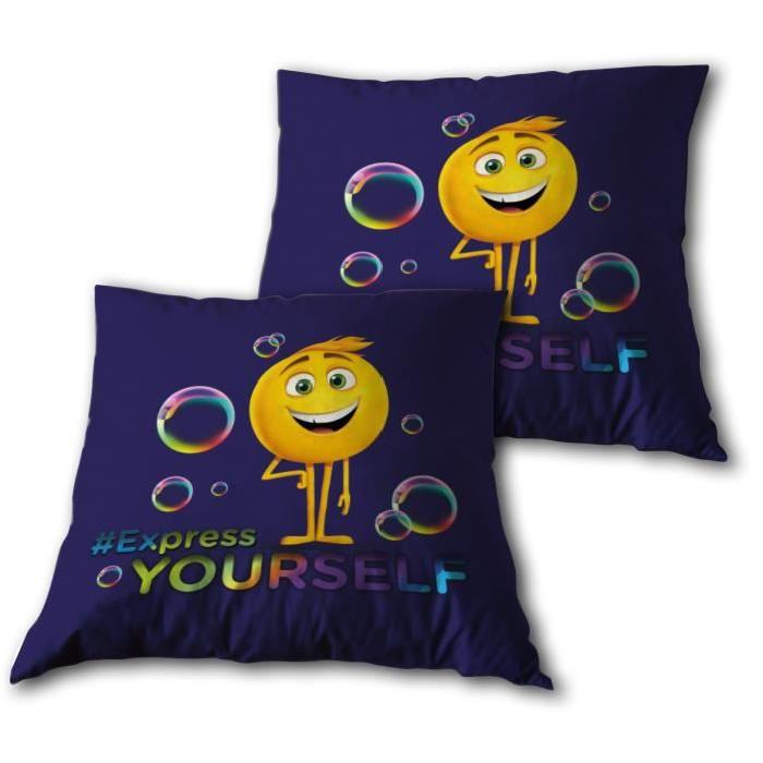 EMOJI Coussin 35x35 cm violet