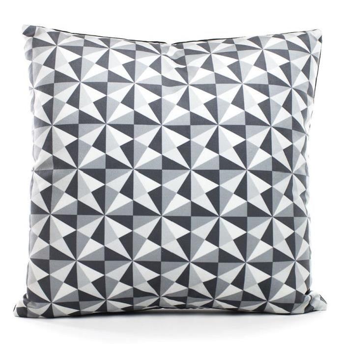 PAVILLON D'INTERIEUR Coussin déhoussable Willy 40x40cm - Gris