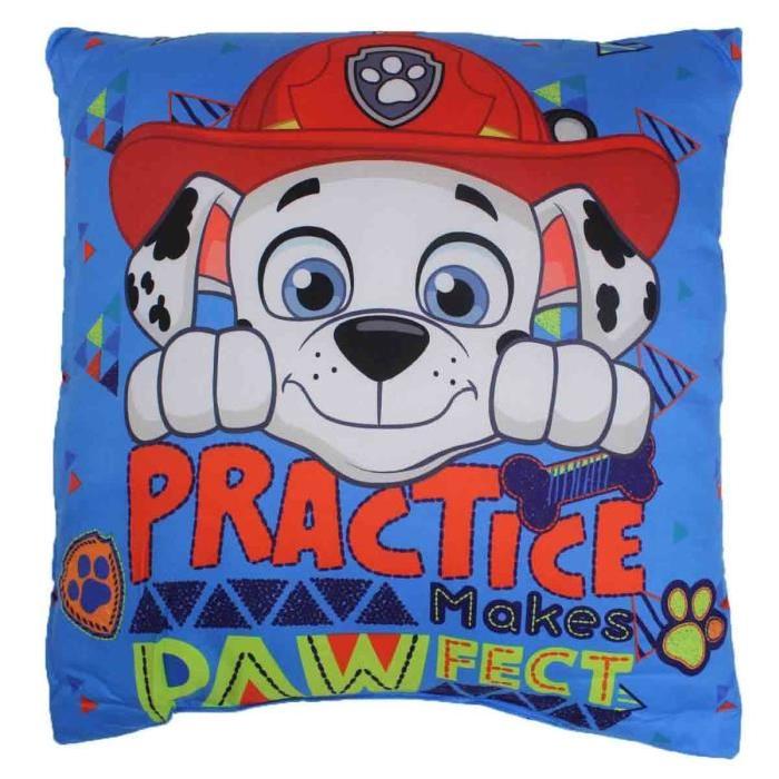 PAT PATROUILLE PAWFECT Coussin Microfibre 40x40 cm bleu