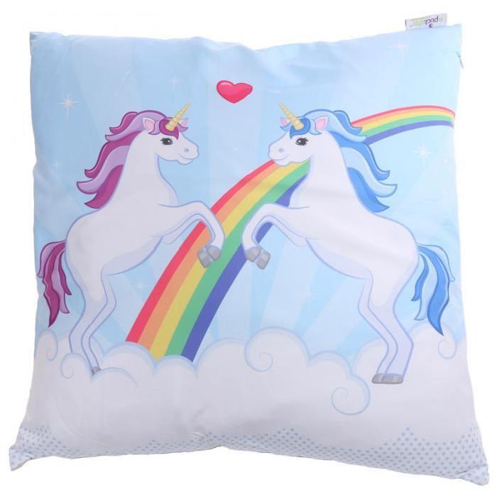 Coussin Couple de licorne - 50x50cm