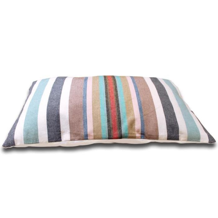 SOLEIL D'OCRE Coussin Stripes 32x50 cm bleu