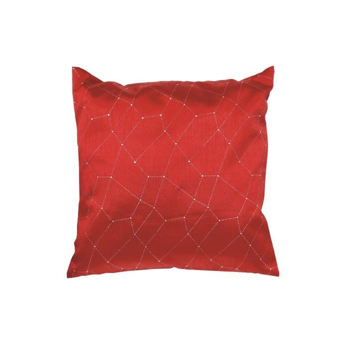 SOLEIL D'OCRE Coussin Fiesta 40x40 cm rouge