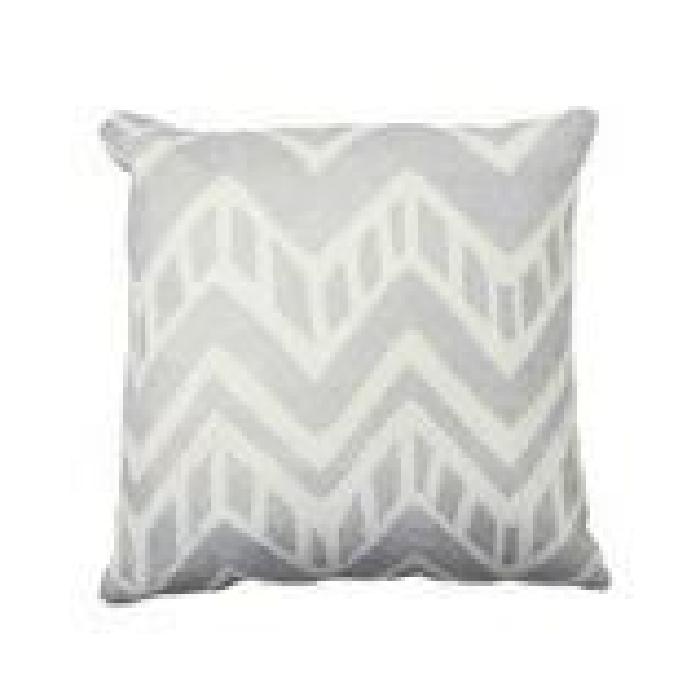 SISOMDOS Coussin Azteca Grey 02 Cushion 45x45 cm gris et blanc