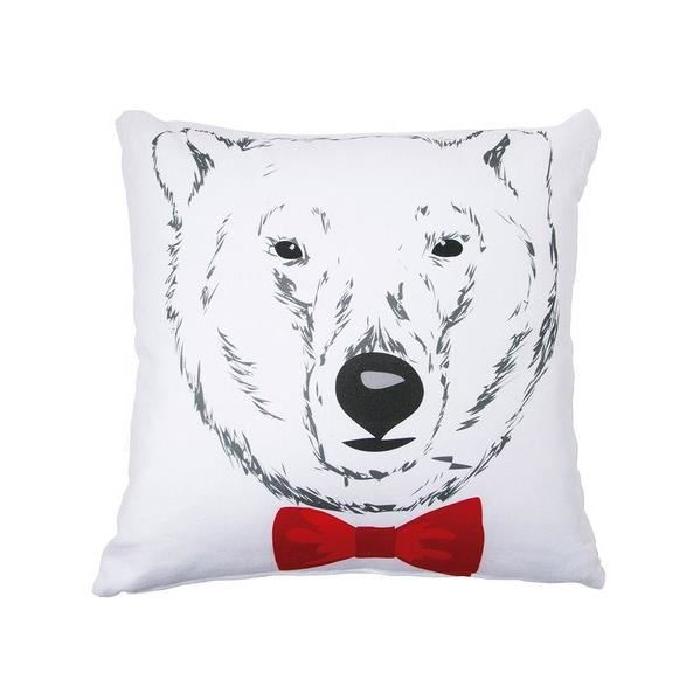 SISOMDOS Coussin Bear Cushion 45x45 cm