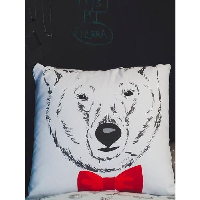 SISOMDOS Coussin Bear Cushion 45x45 cm