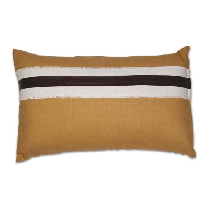 SOLEIL D'OCRE Coussin Déhoussable Cow 30X50 cm Camel